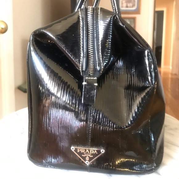 Vintage Prada Boston Bag Patent Leather, Authentic - Picture 2 of 8